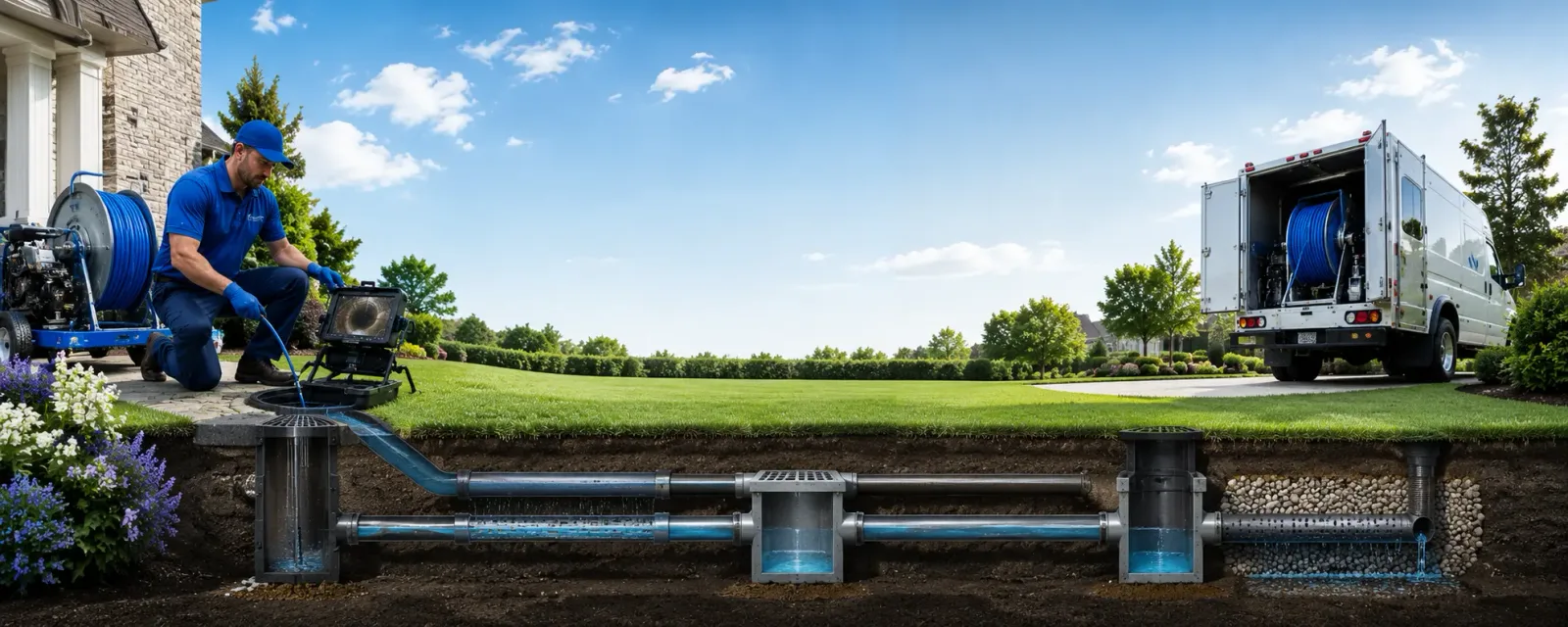 Outdoor drain cleaning information for Westborough, MA